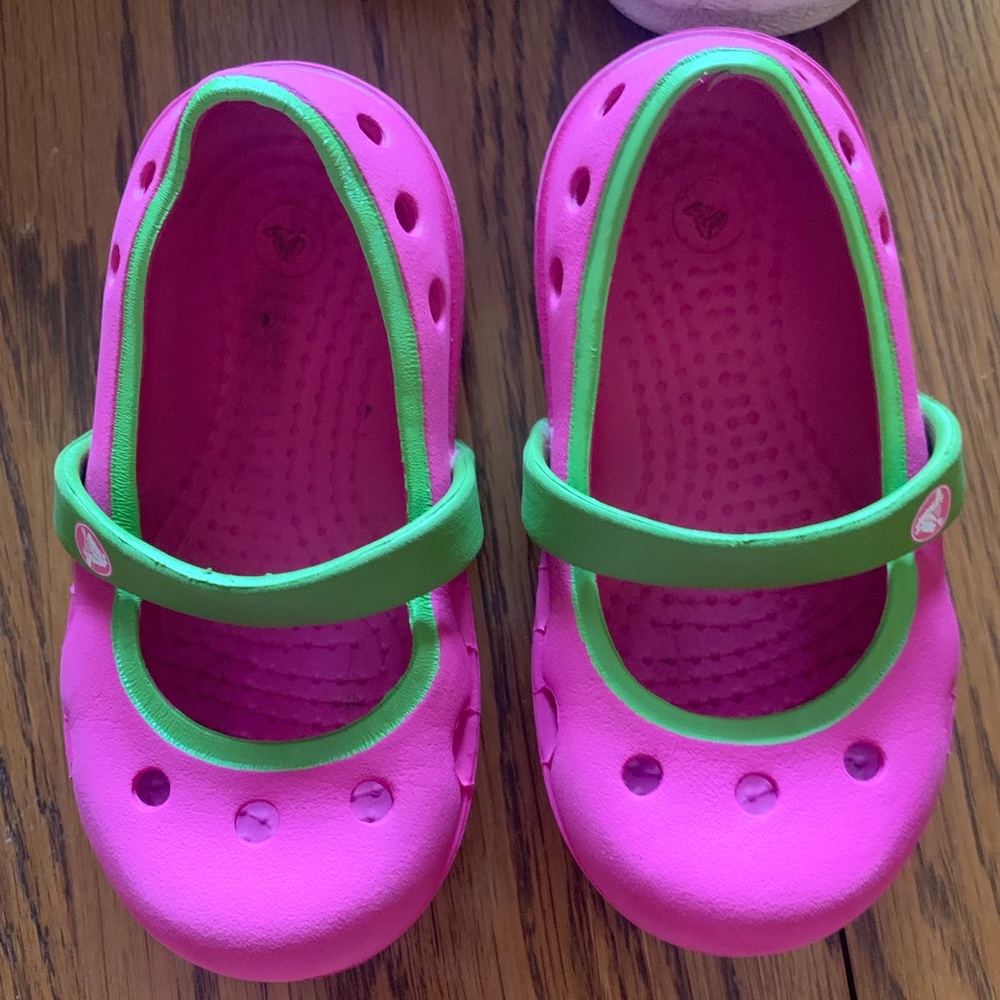 Croc Mary Jane style shoes